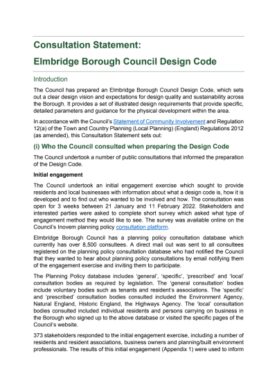 Elmbridge Design Code SPD Consultation Statement.pdf