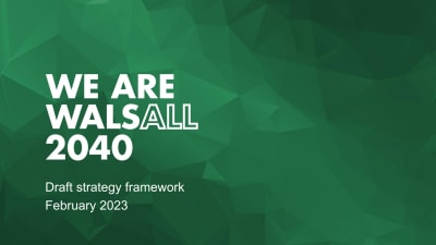 8 February 2023 Cabinet report - We Are Walsall 2040 Draft Strategy Framework.pdf