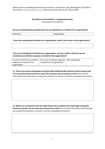 Bus Reform Consultation | Commonplace