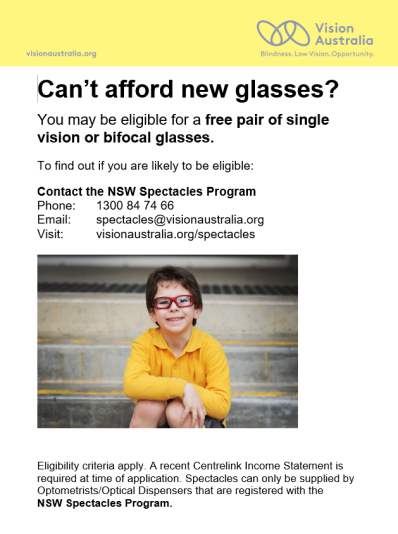 Vision Aust New Glasses