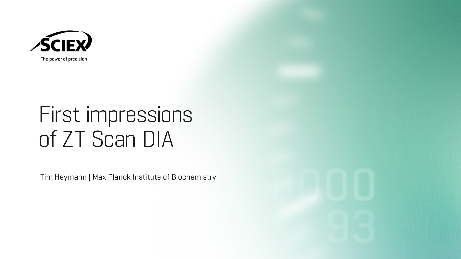 First Impressions of ZT Scan DIA