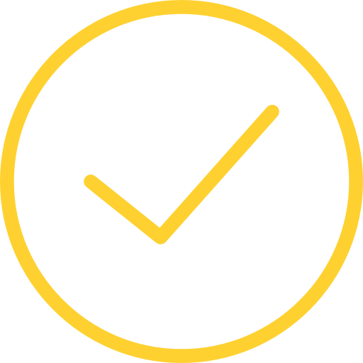 Yellow checkmark icon