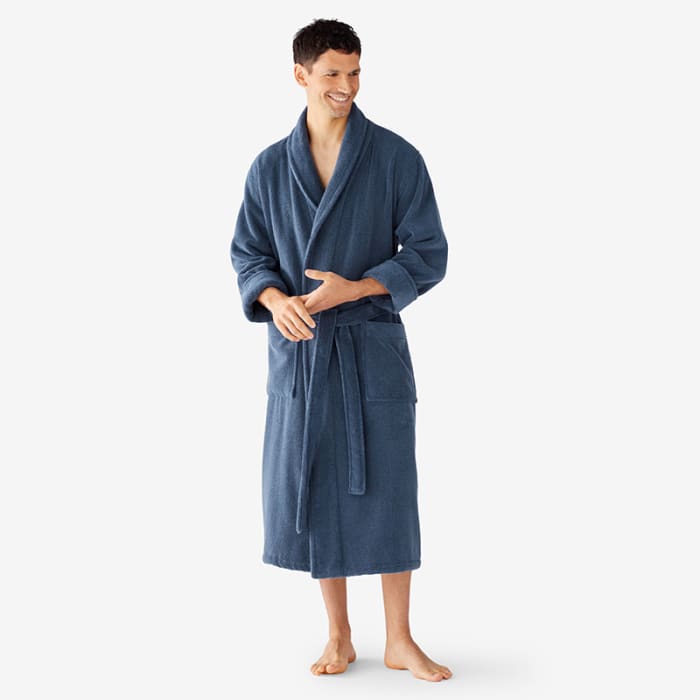 Company Cotton Men's Robe - Indigo