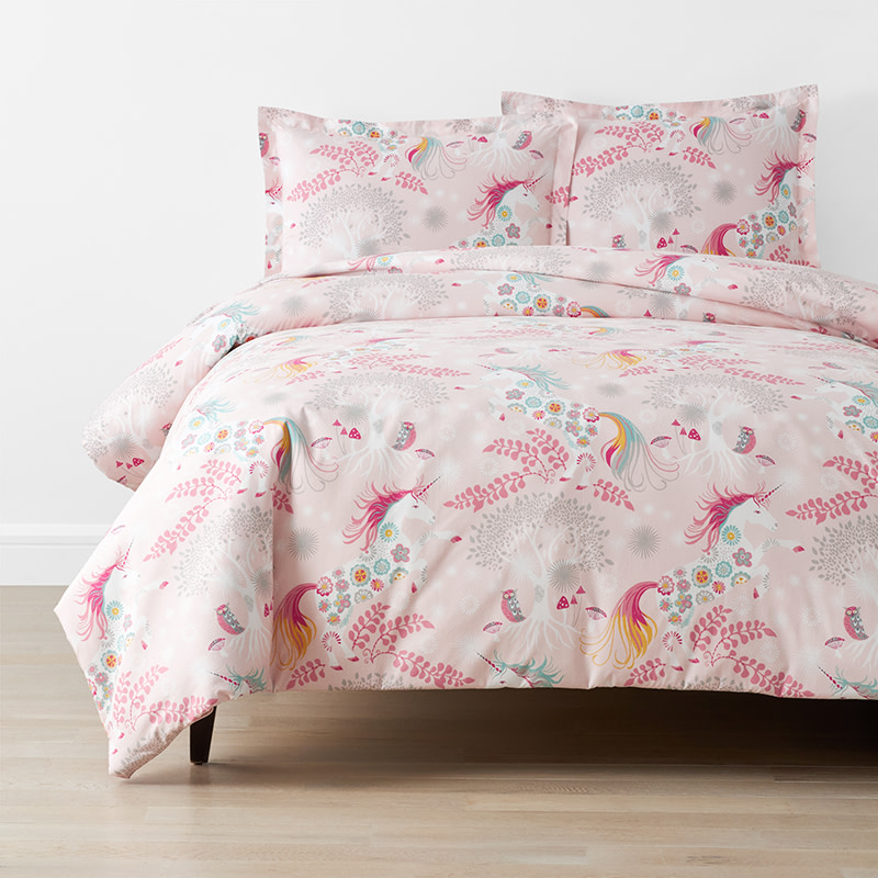 Fancy Unicorn Print Duvet Cover Set The Company Store