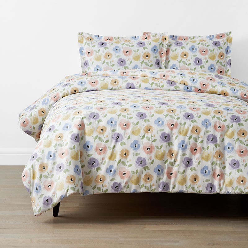 Company Kids™ Pastel Poppies Duvet Cover Set The Company Store