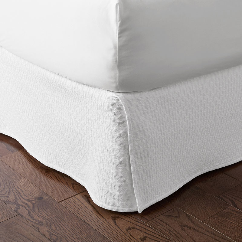 Lucille Jacquard Diamond Cotton Bed Skirt | The Company Store