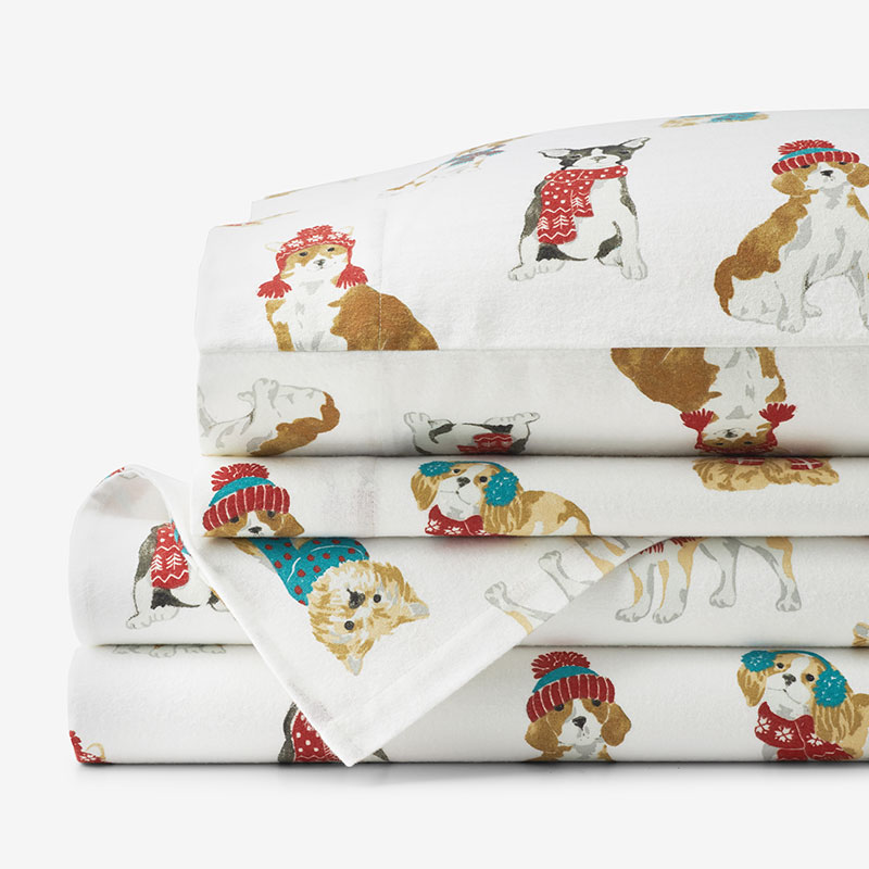 Flat Sheet Twin Flannel Sheets Walmart Classy Dogs Print Velvet