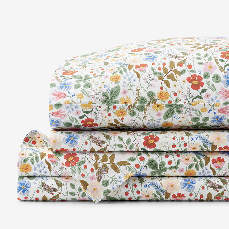 Rifle Paper Co. Strawberry Fields Sheet Set | The Company Store
