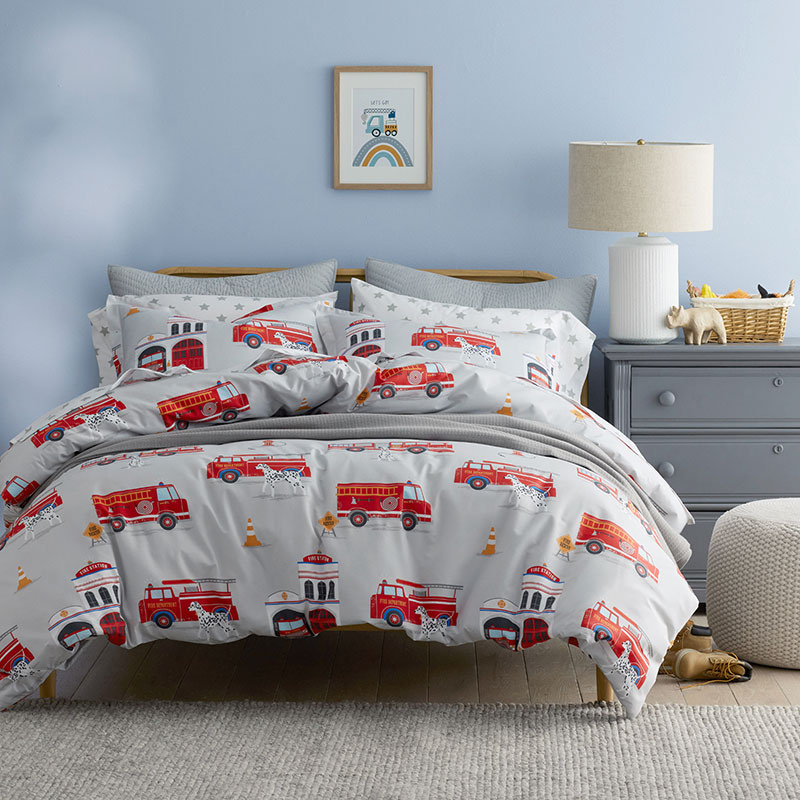 Fire Station Percale Kids Sheet Set The Company Store