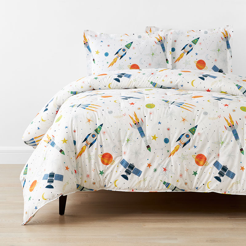 Outer Space Cotton Percale Kids Comforter Set The Company Store