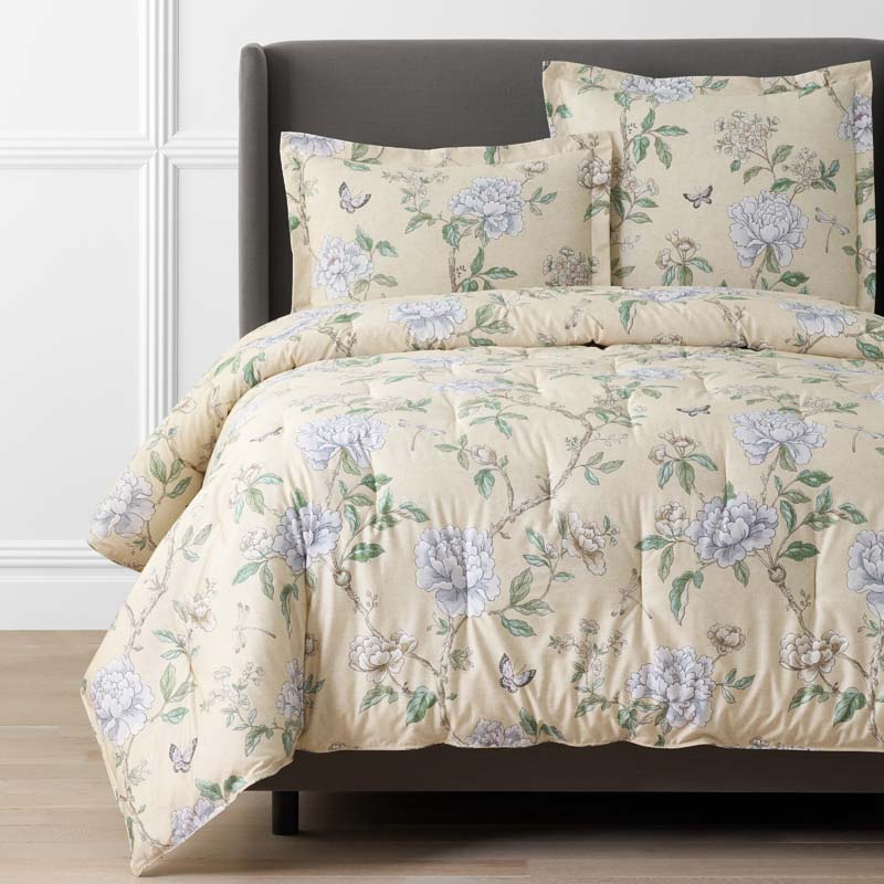 Peony Garden Sateen Comforter | The Company Store