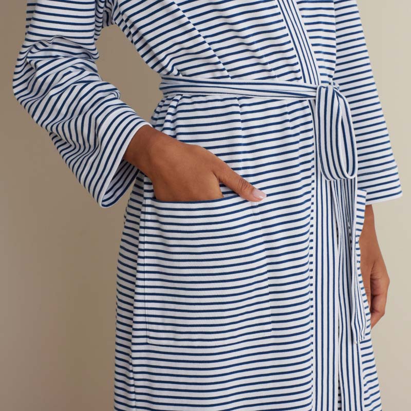Legends Hotel Stripe Pima Cotton Kimono | The Company Store