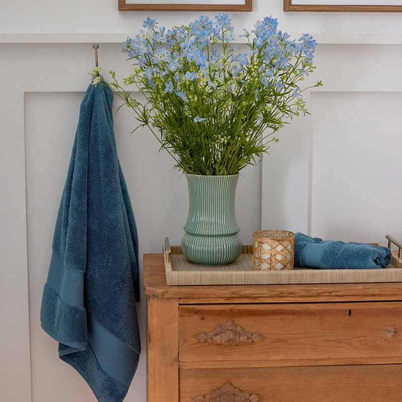 Regal Egyptian Cotton Bath Towel - Ocean Blue