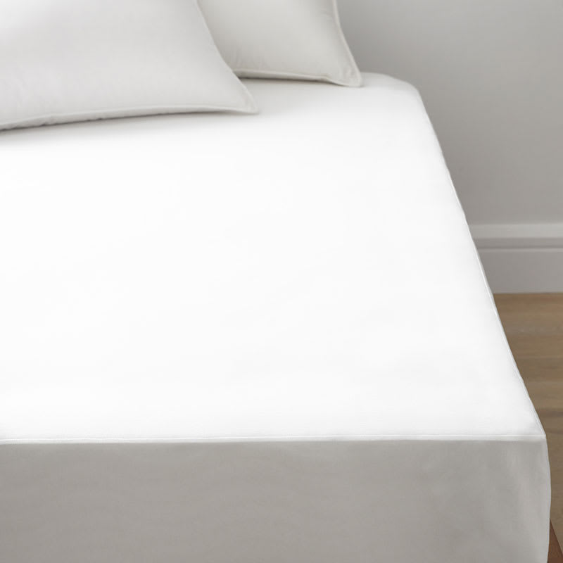 Waterproof Mattress Pad - White, Size Full, Cotton Percale | The Company Store