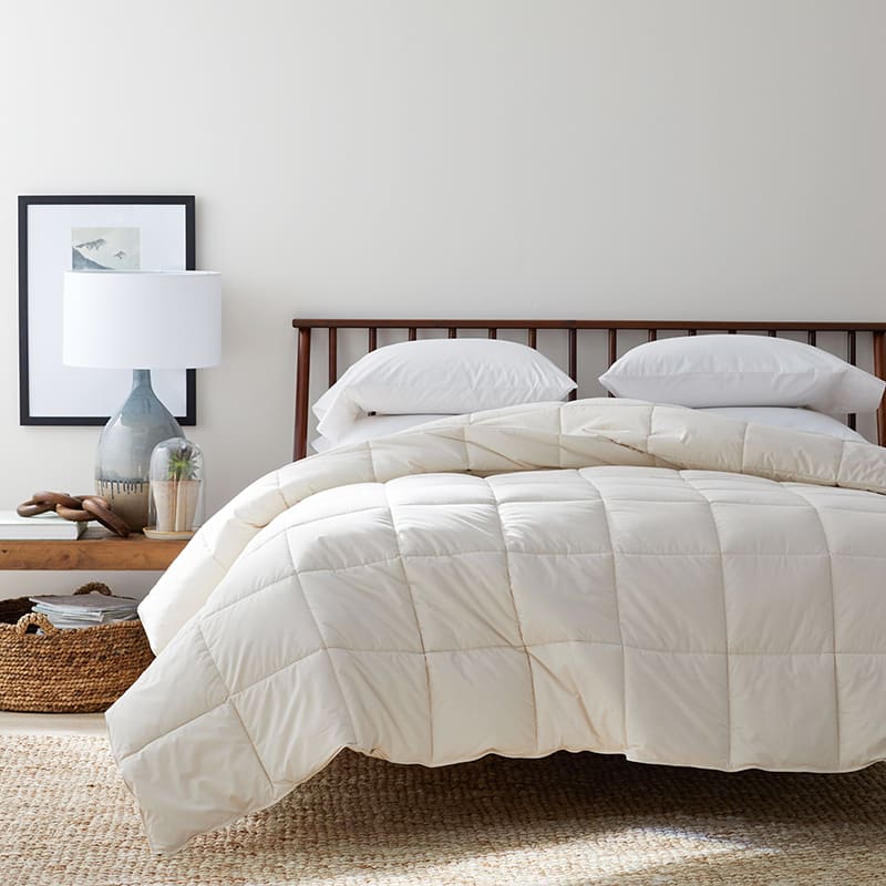 Winter Weight Wool Comforter: Eco-Friendly Down Replacement