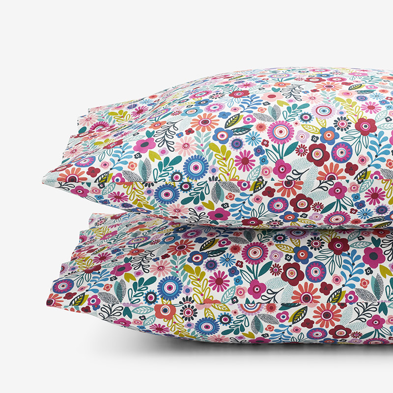 Flower print pillow cases outlet