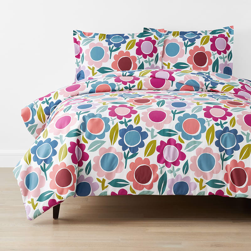 Cotton Floral Duvet Cover Set