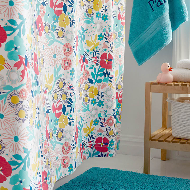 Company Kids™ Floral Organic Shower Curtain | The Company Store