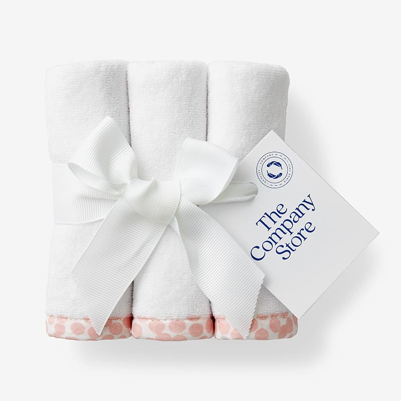 Organic Cotton Bath Towel - White, Size Washcloth (Set of 2) | The Company Store