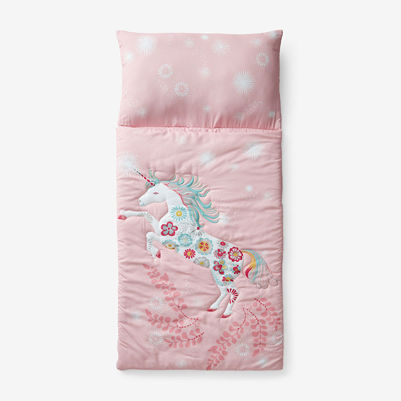 Youth sleeping bags with pillow top