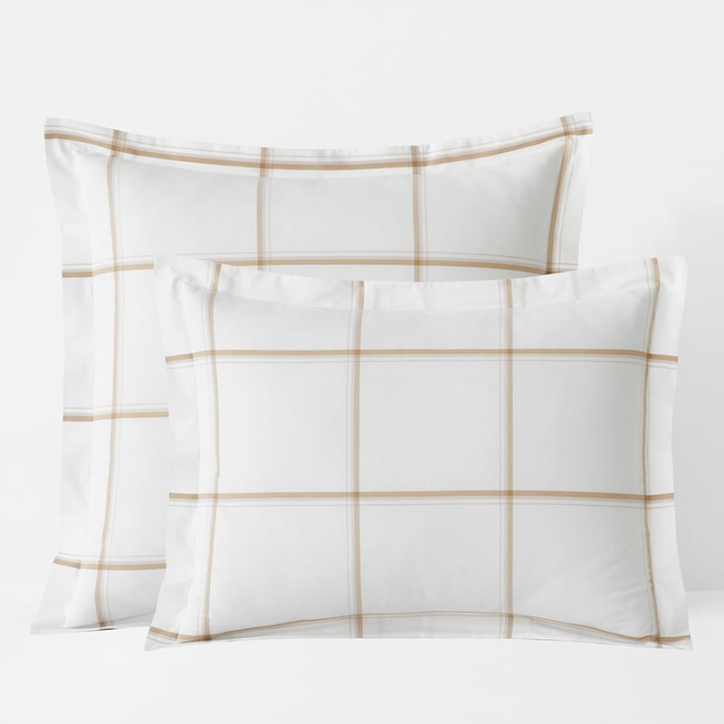 Windowpane plaid pillow discount