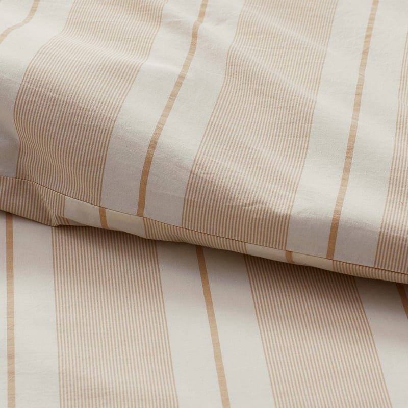 The Company Store Wide Stripe T200 Yarn Dyed Moss Green Cotton Percale Full Fitted Sheet