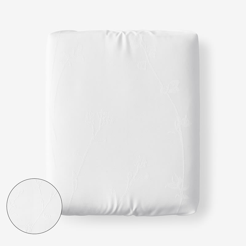 Premium Smooth Supima Cotton Wrinkle-Free Sateen Bed Sheet Set - White, Size Full | The Company Store