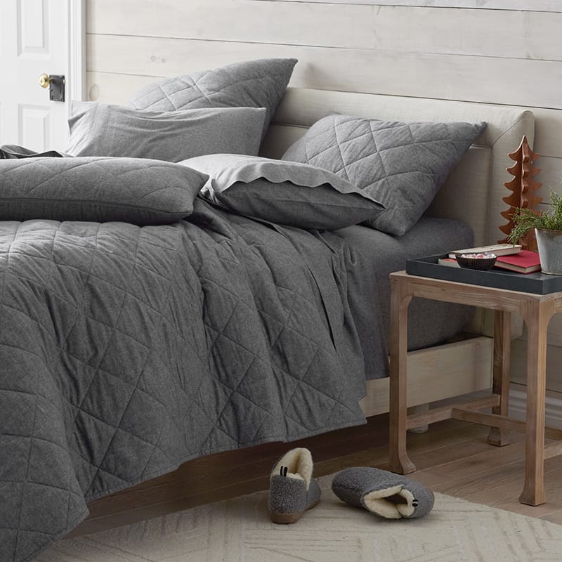 Legends Hotel Yarn Dyed Flannel Coverlet The Company Store