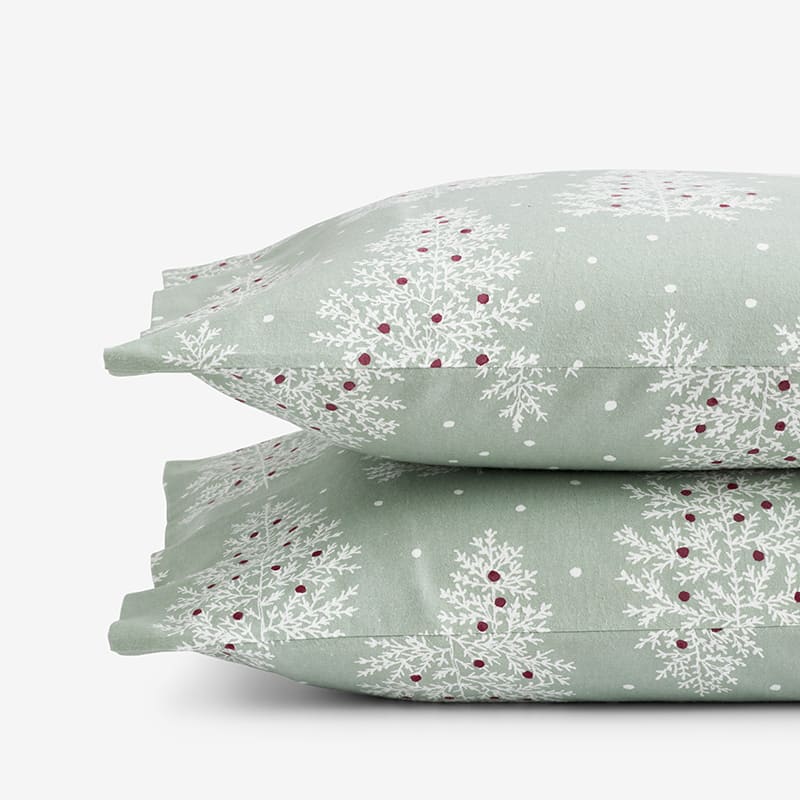 Flannel christmas cheap pillowcases
