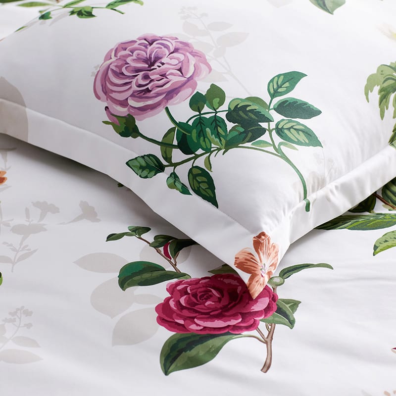 Cameilla Floral Premium Smooth Premium Smooth Wrinkle-Free Sateen Duvet  Cover - Cream, Twin/Twin XL