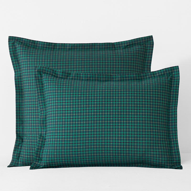 Festive Plaid Percale Sham The Company Store