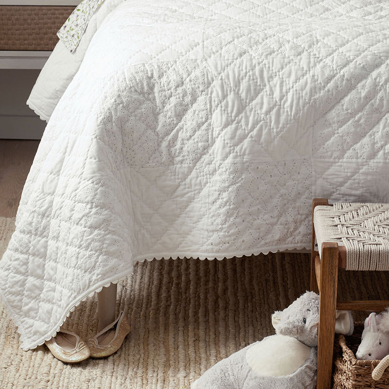 Company Kids™ Vintage-Inspired Eyelet Quilted Sham