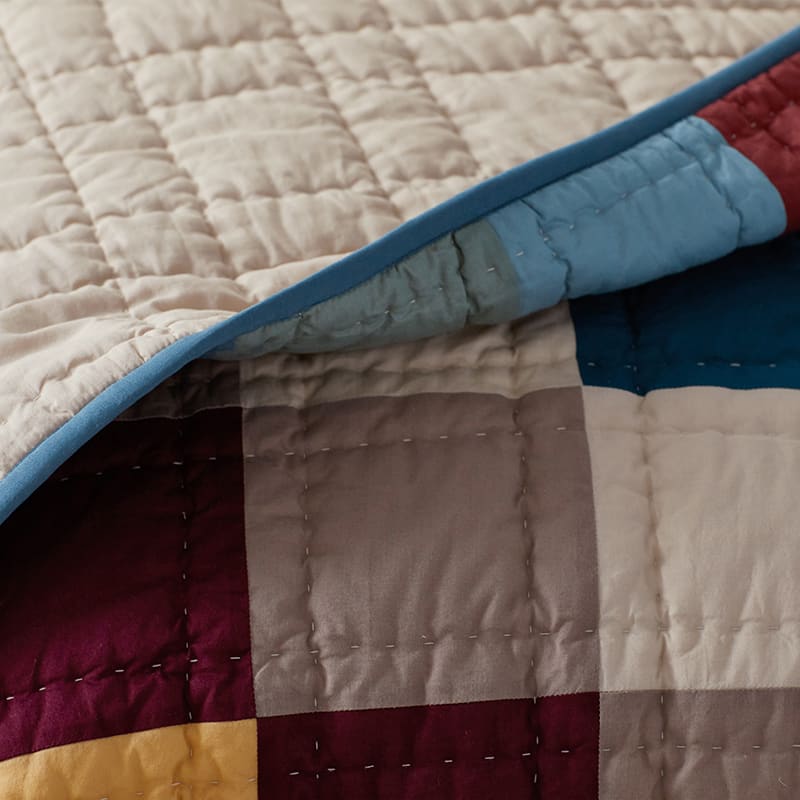 Pieced Block Patchwork Quilted Sham