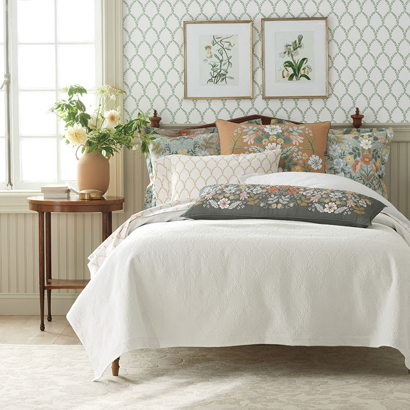 Bramble Garden Floral Sateen Duvet Cover