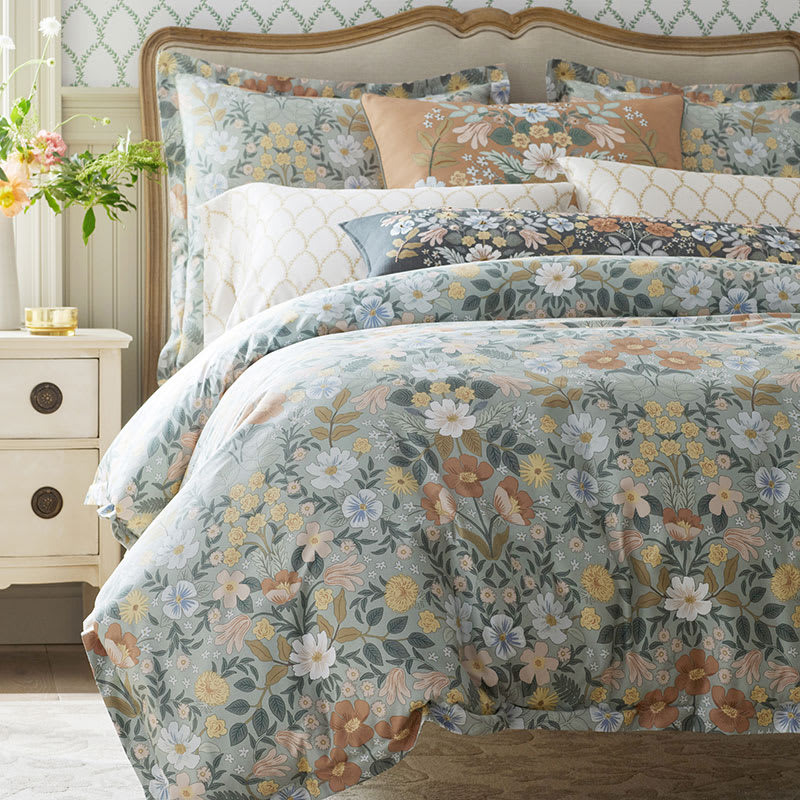 Rifle Paper Co. Bramble Fields Organic Duvet Cover & Shams