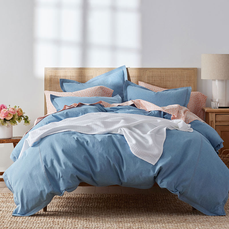 Washed Denim Duvet Cover | The Company Store