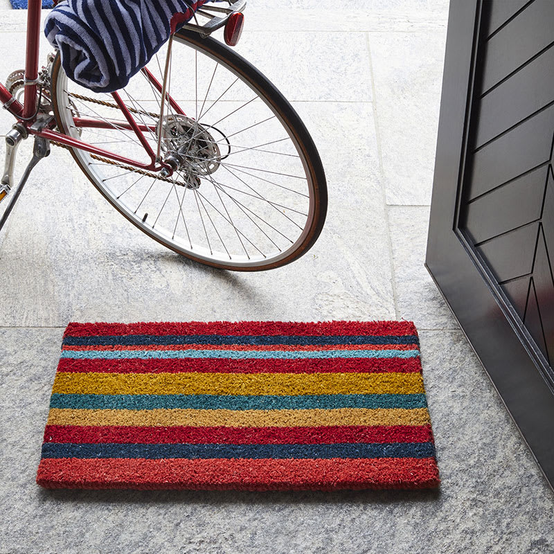 Heavy Striped Floor Door Mats Entryway Welcome Mats Outdoor Indoor