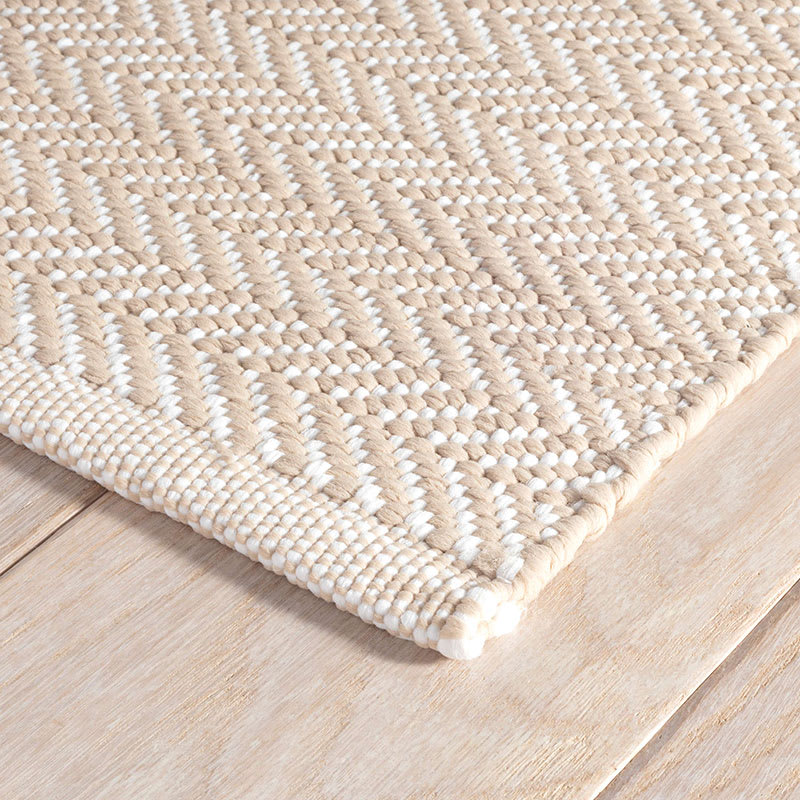 Dash & Albert Herringbone DA291 Linen Rug 8'0x10'0