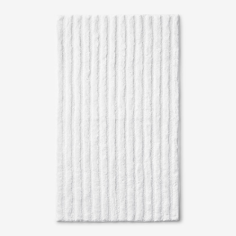 The Company Store Green Earth Quick Dry White 17 in. x 24 in. Solid Cotton Bath Rug