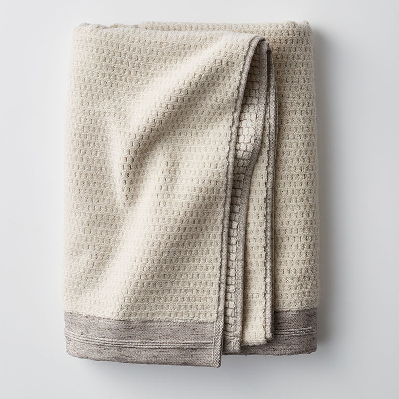 Cotton and Linen Texture Bath Towel - Beige, Size Washcloth (Set of 2) | The Company Store