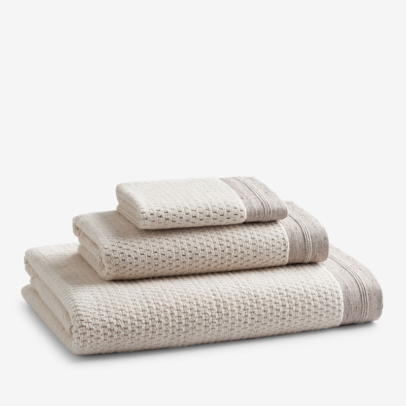 Voluminous linen bath towel, natural bath towel - Linenbee