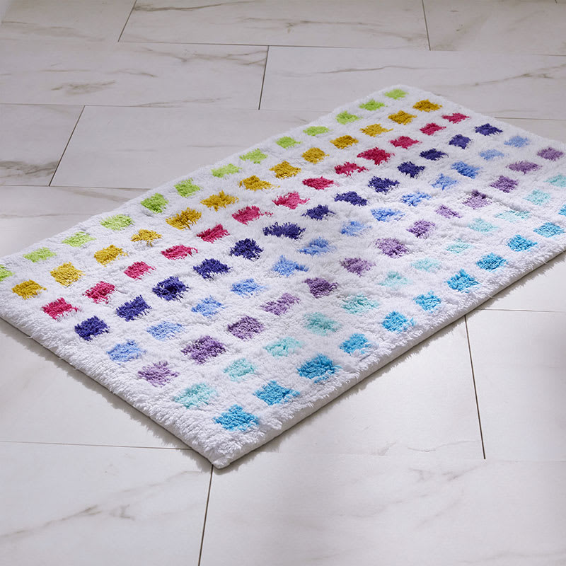 Company Cotton Color Bar Bath Rug - Multi Size 21x34 | The Company Store