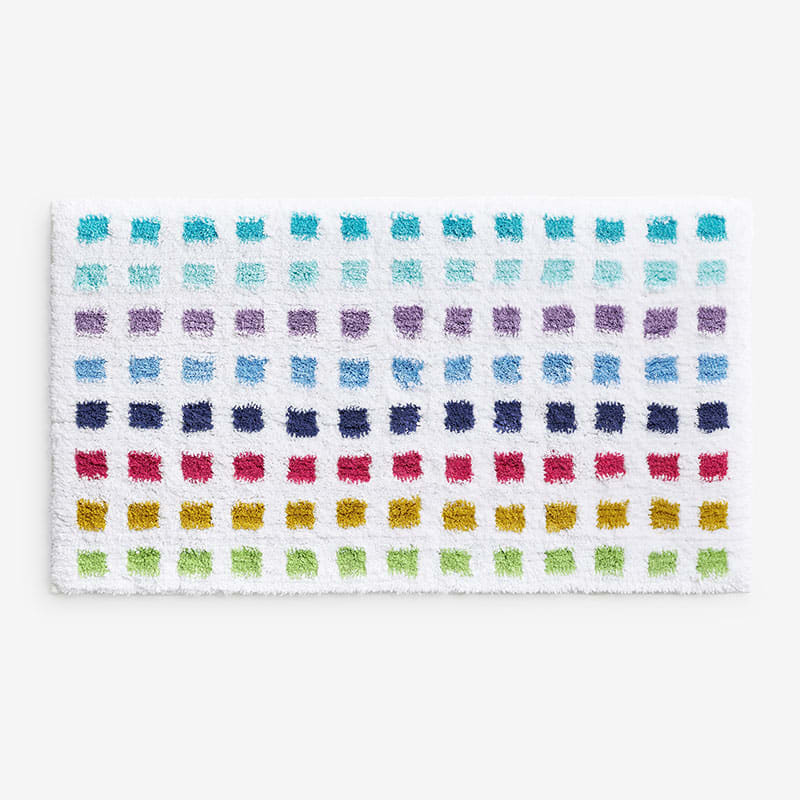 Company Cotton Color Bar Bath Rug - Multi Size 21x34 | The Company Store