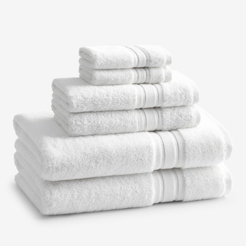 Turkish Cotton Bath Towel Set - White | The Company Store