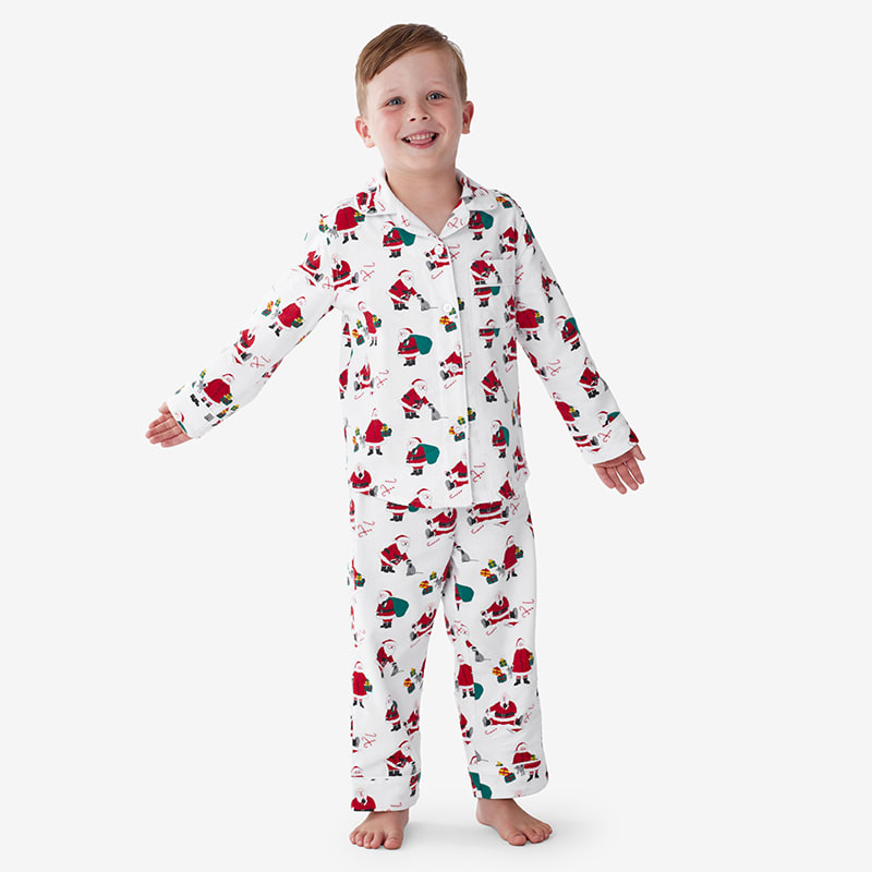 Woodland Winter Pattern Kids 2-Piece Pajama Set