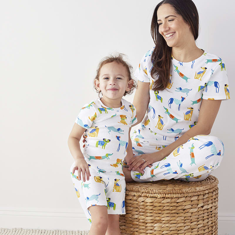 Matching family pajamas shorts sales