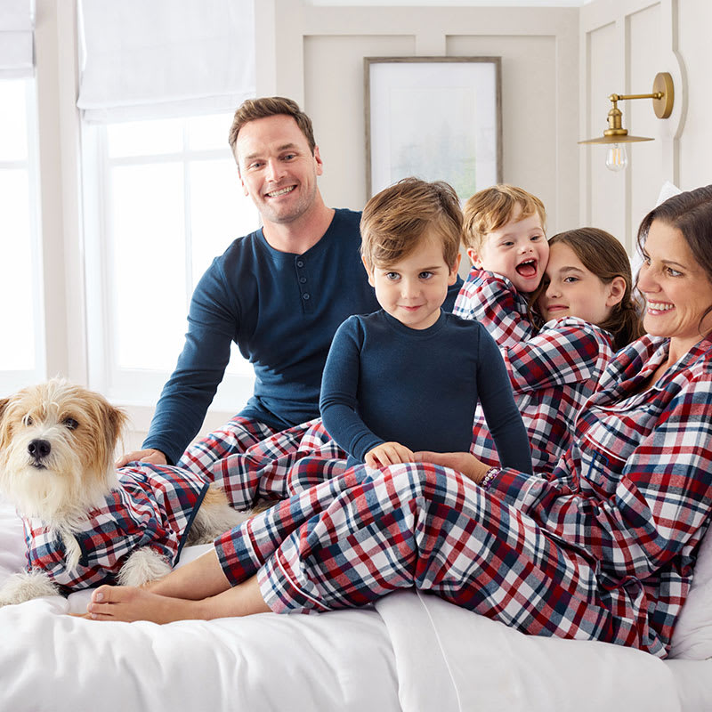 Family Matching Classic Plaid Pajama Set