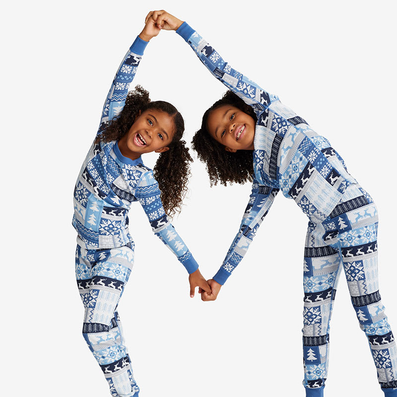 Long Heavy Cotton Pyjamas with Playground Print 