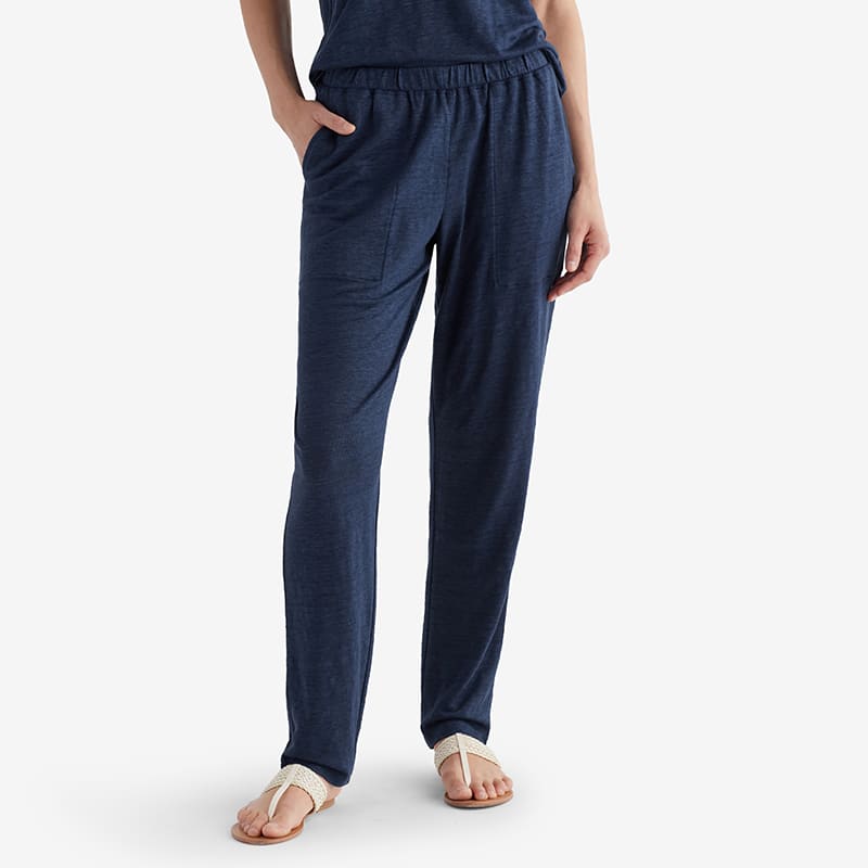 Solid Linen Jersey Pants The Company Store