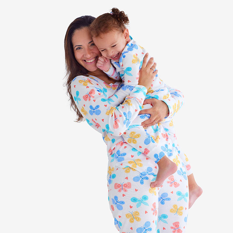 Organic Kids' Snug-Fit Print Pajamas Set